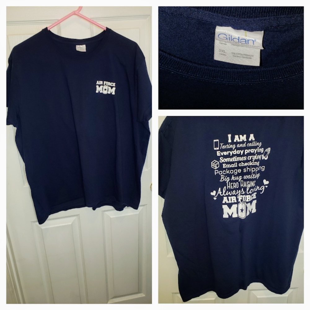 '5/25 Air Force Mom' Graphic Tee Size 2XL EUC
